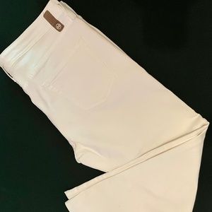 AG ADRIANO GOLDSCHMIED The Protègè Straight Leg Men’s White Jeans Size 38
